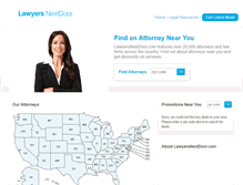 Tablet Screenshot of lawyersnextdoor.com